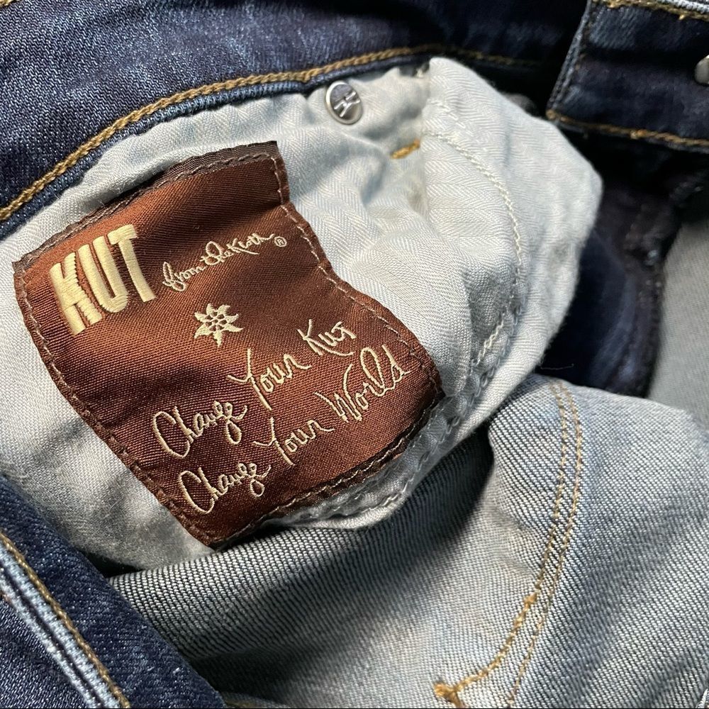 Kut from the Kloth Women’s 12 Karen Baby Boot Cut Mid Rise Distressed Jean USA - Picture 8 of 10